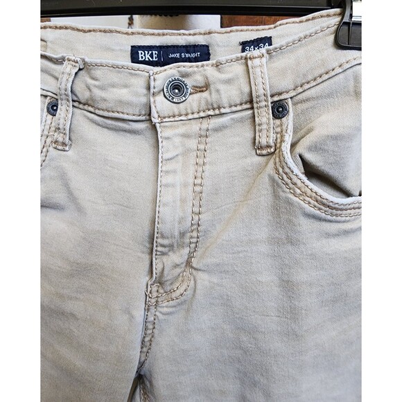 BKE Jake Straight Jeans Tan Size 34 x 34 - Picture 2 of 8
